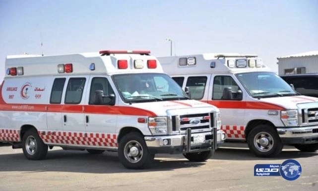 إصابة 8  أشخاص في حادث تصادم على طريق مطار الجوف