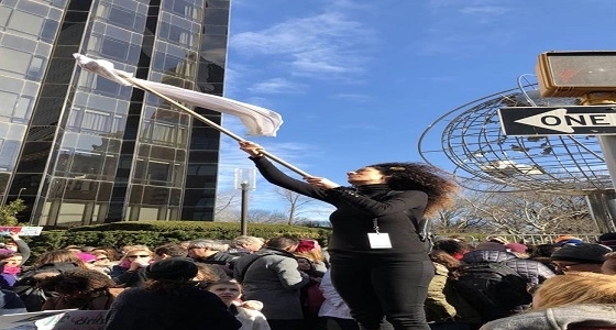 ناشطة إيرانية توصل رسالة الشعب المقهور إلى الولايات المتحدة