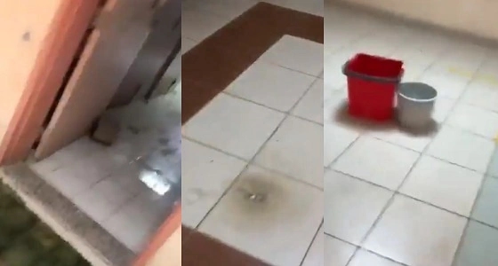 بالفيديو.. تسريبات مياه في التوصيلات الكهربائية بإسكان " الخارش "