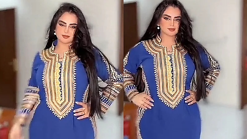 ميعاد العسيري تتفاعل على الأنغام بفستان على الطراز الجنوبي .. فيديو