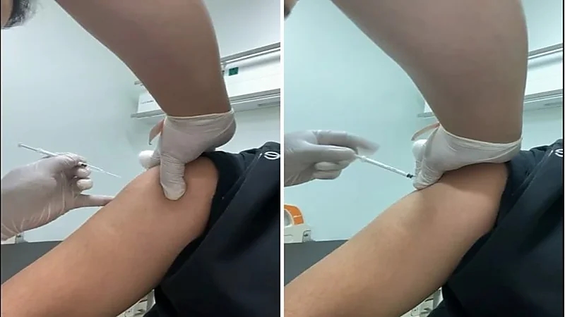 شاهد..خداع ممرض لشاب طلب منه توثيق لحظة تلقيه لقاح كورونا 