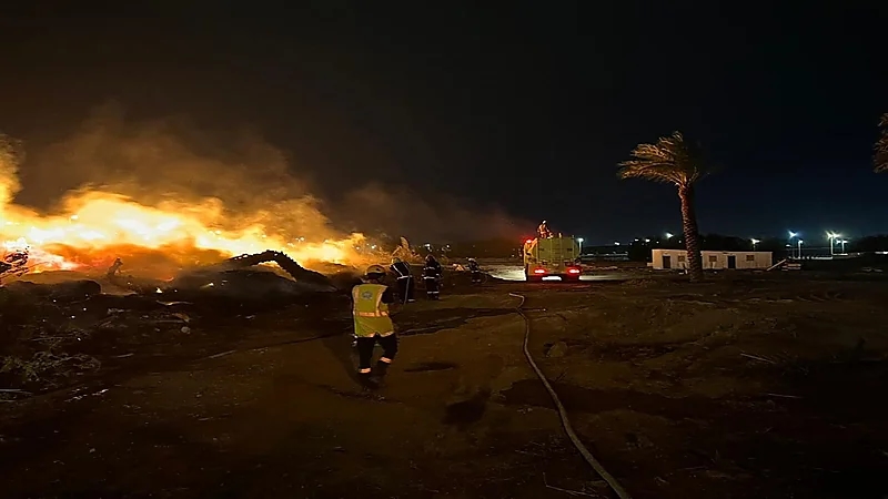 الدفاع المدني يباشر حريقاً بمجموعة من الأشجار في المدينة المنورة
