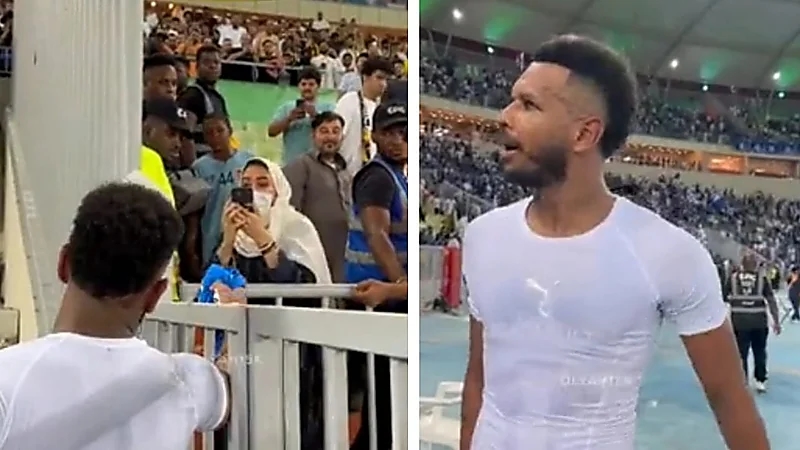 البليهي يهدي قميصه إلى مشجعة اتحادية .. فيديو