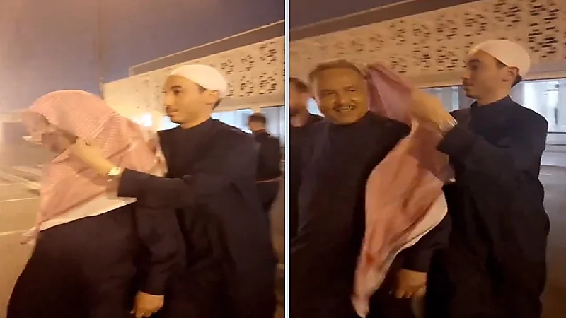تصرف لافت من عبدالرحمن تجاه والده فنان العرب .. فيديو