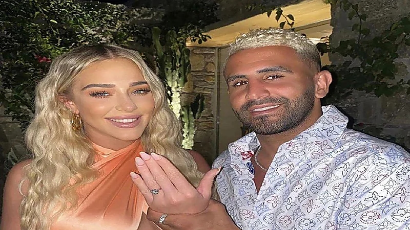 رياض محرز يدفع الملايين لخطبة عارضة أزياء