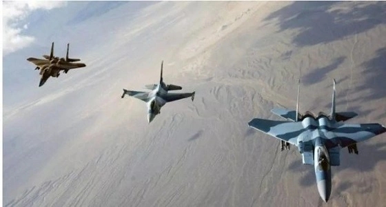 طيران التحالف يشن غارات جوية على الحوثيين بتعز