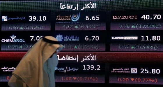 مؤشر سوق الأسهم يغلق منخفضا