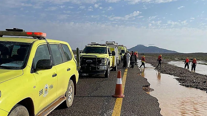 مدني القصيم ينتشل جثث 3 أطفال غرقوا في وادي أبو رمث