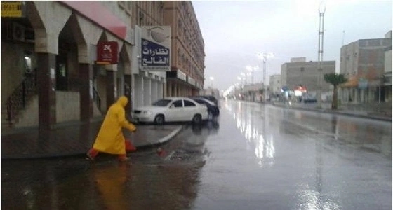 أمطار على مدينة السيح