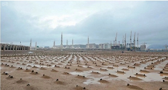 مقبرة البقيع بعد أمطار المدينة " صورة "