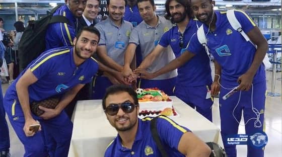 الخطوط التركية تحتفي ببعثة فريق النصر في مطار كرواتيا