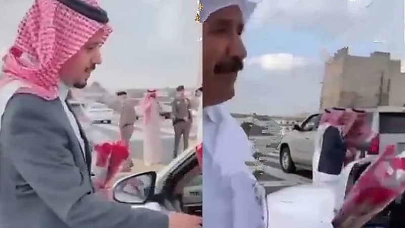 عسير تستقبل السياح بالورود: مشاهد تُجسد أصالة الضيافة بالمملكة .. فيديو