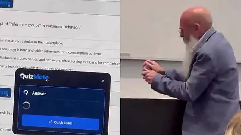 أستاذ جامعي ينفجر غضبًا بعد ضبط طالبة تستخدم الذكاء الاصطناعي في المحاضر .. فيديو