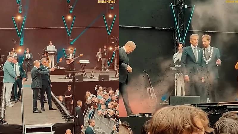 قنبلة دخانية تربك احتفال تحرير هولندا وتُجبر الزعيمين على المغادرة