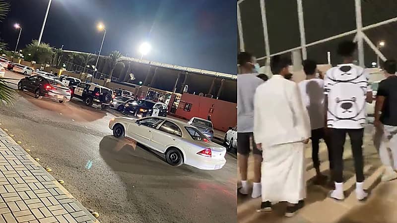 شاهد.. جمهور الرائد يهتف ضد المطوع والأمن يتدخل