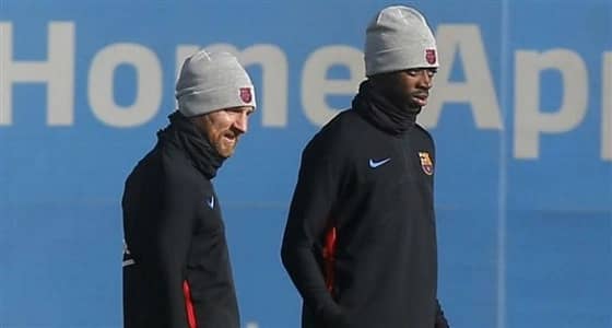 ديمبلي يعود لبرشلونة بعد غياب طويل