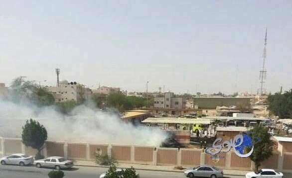 إصابة عامل في حريق "مخلفات أشجار" داخل تخصصي بريدة