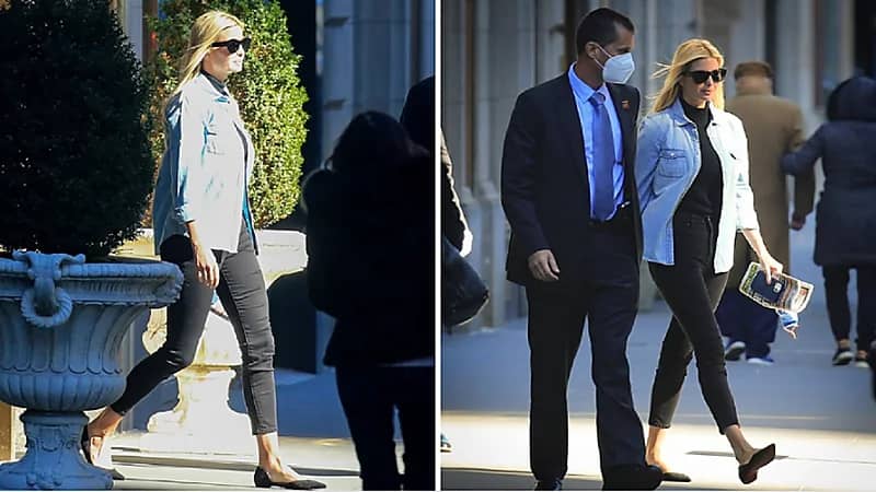 بالصور.. إيفانكا ترامب تحمل هدية في أول ظهور لها في نيويورك