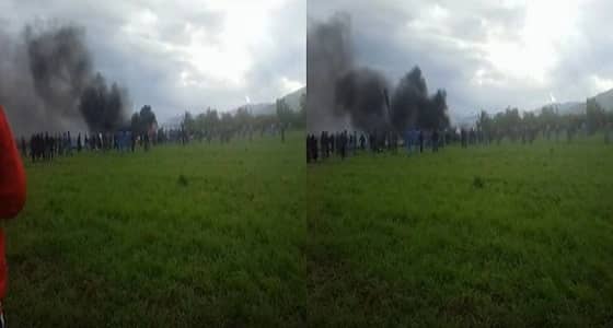 بالفيديو والصور.. أكثر من 257 قتيل في تحطم طائرة عسكرية بالجزائر