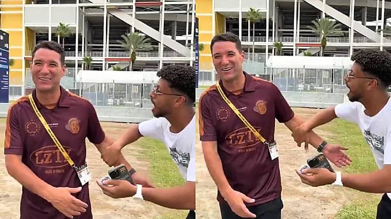 مشجع اتحادي يمازح نيفيز: إنت مصيبة والله العظيم أكرهك .. فيديو