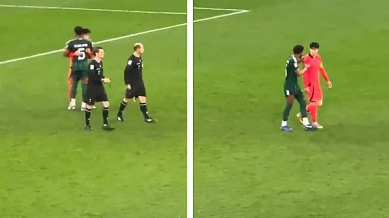 نقاش بين علي البليهي وسون بعد نهاية المباراة .. فيديو