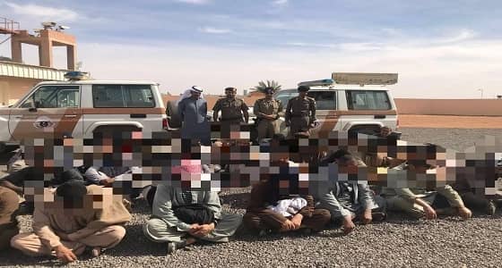 " شرطة الجوف " تواصل حملتها لضبط مخالفي أنظمة العمل والإقامة