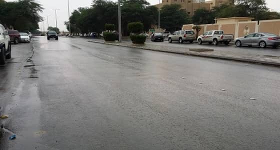 هطول أمطار غزيرة على القصيم