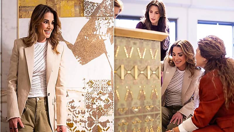 الملكة رانيا العبد الله تظهر برفقة الأميرة رجوة الحسين .. صور