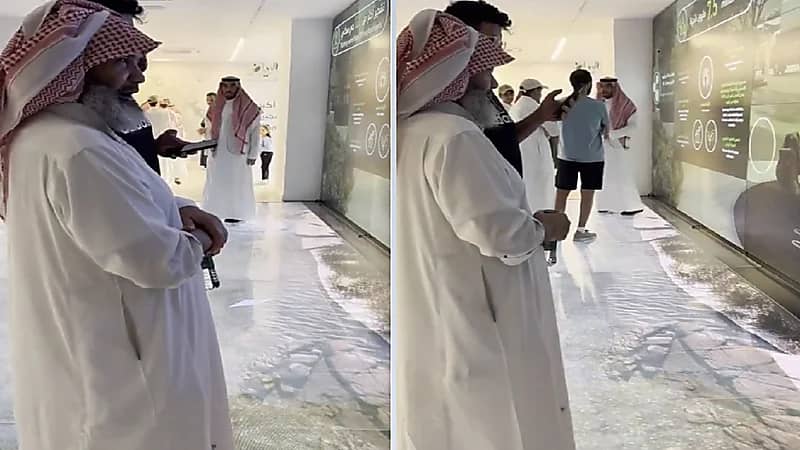 مشهد عفوي لمسن أدهشته تغييرات الرياض بعد التشجير .. فيديو