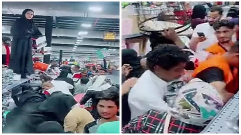 تدافع وتزاحم المئات بأحد الأسواق الجديدة في جدة .. فيديو