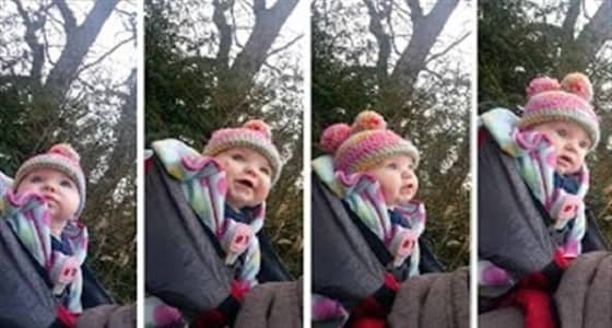 بالفيديو.. رد فعل صادم لطفلة تسمع صوت زقزقة العصافير لأول مرة