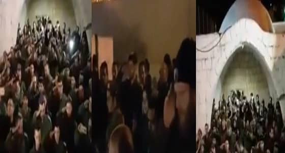 بالفيديو.. اقتحام مقام يوسف بالضفة الغربية