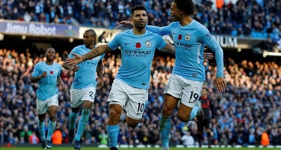 مانشستر سيتي في صدارة الدوري الانجليزي