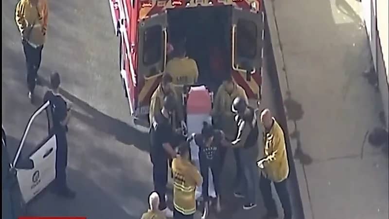 لحظة تعرض زوجة فنان شهير لإطلاق نار.. فيديو