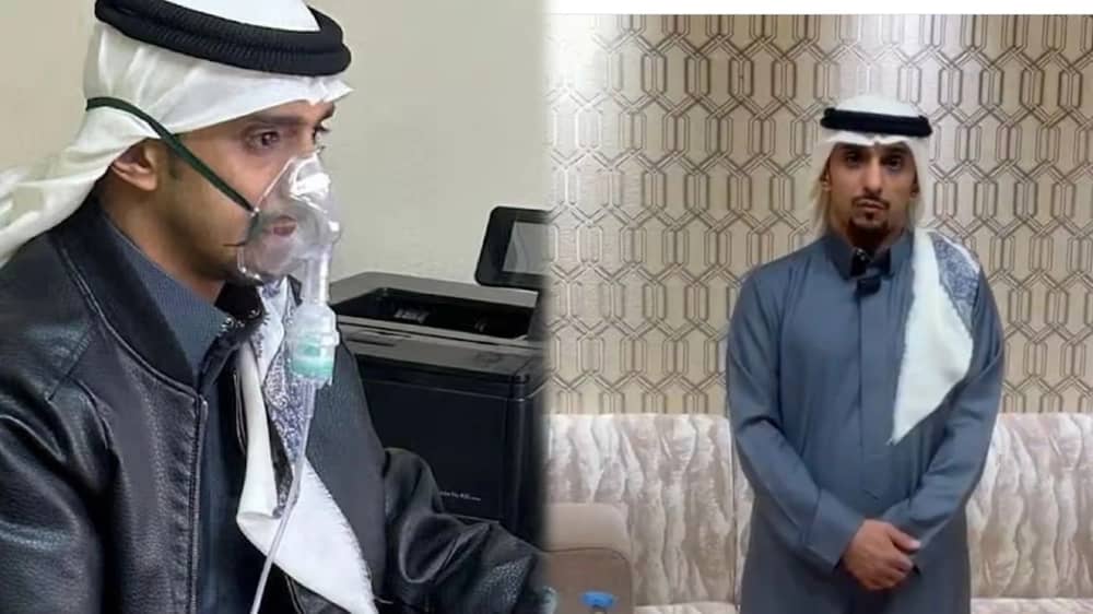 موظف جامعة حائل بعد انتشار صورته بجهاز الأكسجين : هذه الأسطوانة لاتفارقني.. فيديو