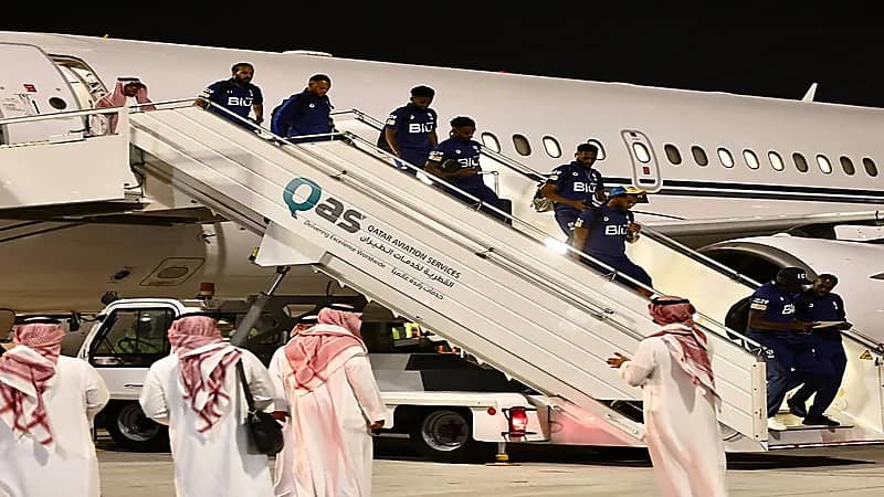 شاهد..لحظة وصول طائرة ‎الهلال لمطار حمد الدولي استعدادا لمواجهة الزمالك