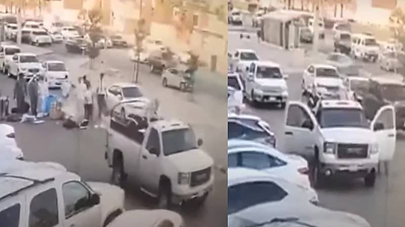 مواطن ينقذ موقف سيارات من كارثة محققة بالرياض