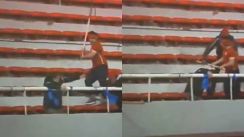 إصابة 10 أشخاص واعتقال 90 مشجعًا في مباراة كرة قدم.. فيديو