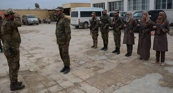 شاهد قوات الشرطة النسائية في المناطق المحررة شمال سوريا