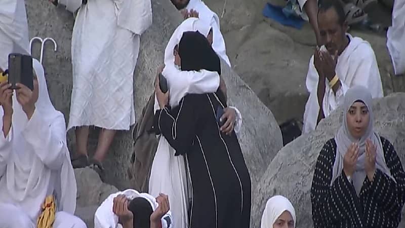 مشاعر الفرح تطغى على حاجتين في مشعر عرفة..فيديو