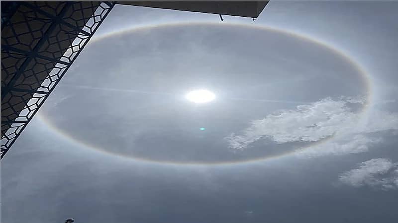 الحصيني: هالة الشمس تشير لقرب حالة جوية ممطرة