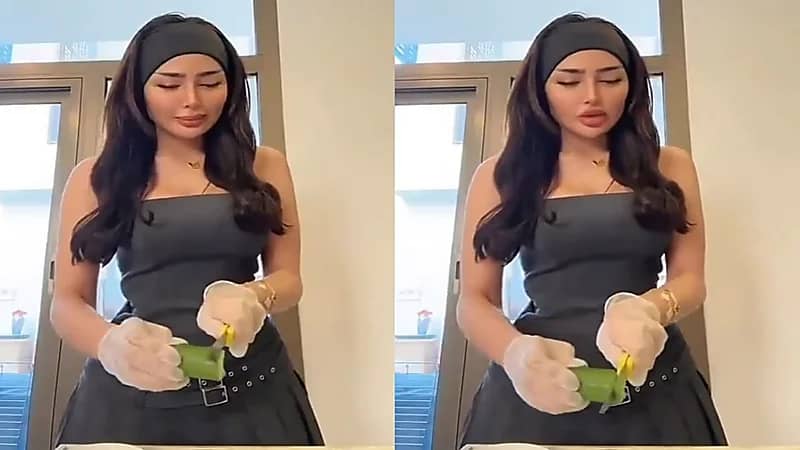 مروج الرحيلي تثير الجدل بطريقتها في تحضير الغداء.. فيديو