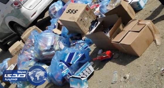 ⁠⁠⁠⁠⁠بالصور.. إتلاف 10 آلاف قطعة كهربائية داخل مستودع في خميس مشيط