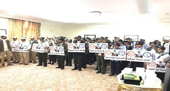 بالصور.. النشاط الطلابي الكشفي يطلق مشروع ‫خدمة البيئة بمدارس سراة عبيدة