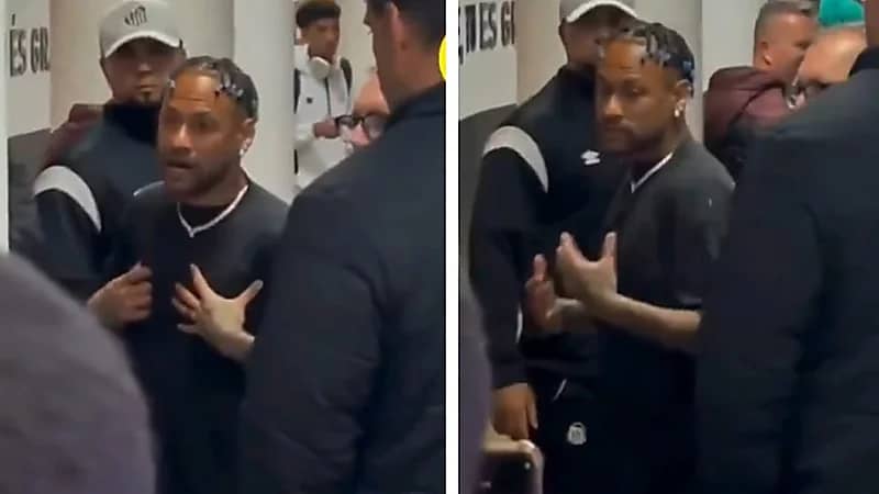 نيمار يدخل في جدال مع صحفي عقب فوز سانتوس .. فيديو