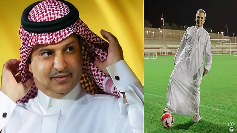 رئيس النصر للنفيعي: "زين إنك تعرف تثبت الكرة"