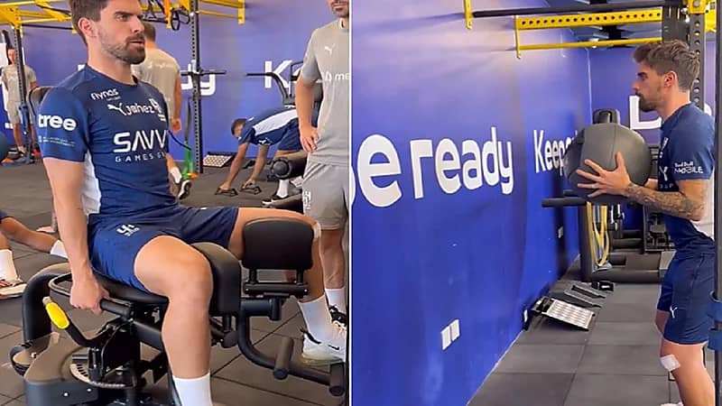 نيفيز يؤدي تمارين تقوية لتسريع عودته .. فيديو