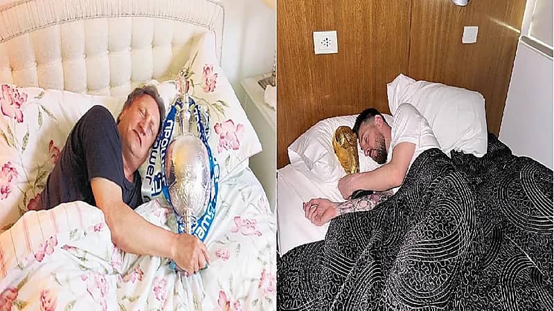 تعليق غريب لمدرب إنجليزي على صورة ميسي وهو يحتضن الكأس