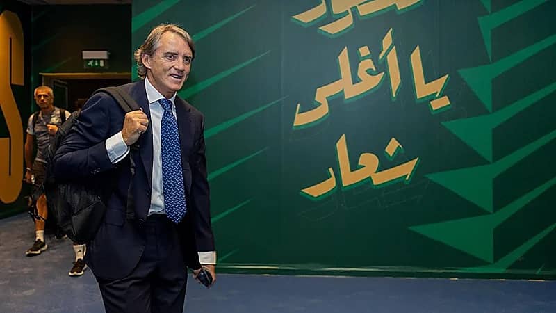 مانشيني يغادر الرياض لتحليل يورو 2024 عبر قنوات Rai الإيطالية