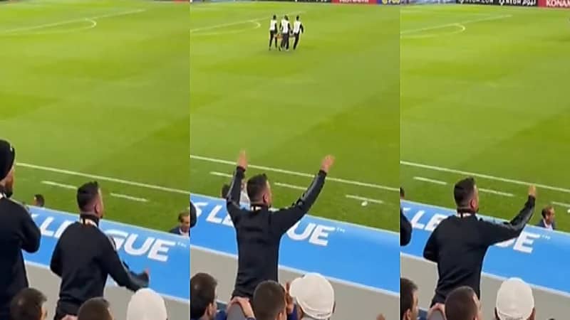 فيديو .. تشجيع قوي من ديلغادو للاعبي الهلال أمام شباب الأهلي